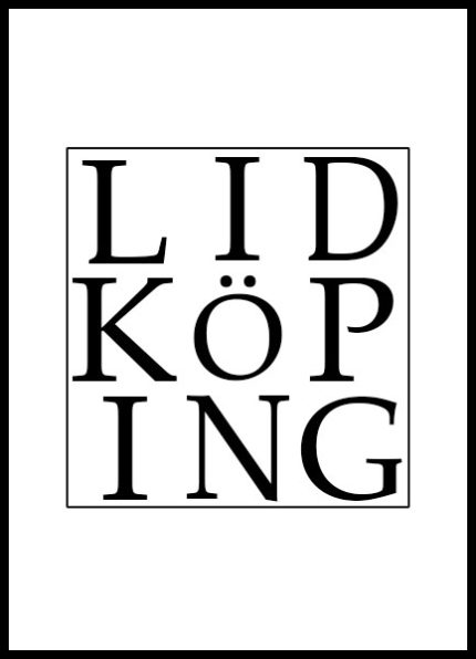 Grafisk Poster Lidköping